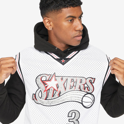 Allen Iverson 2000 Cracked Cement Swingman Jersey