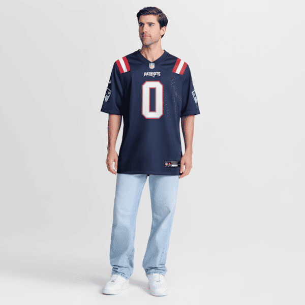 Christian Gonzalez Game Jersey Navy
